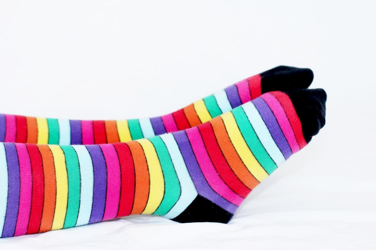 Striped Knee Socks Set